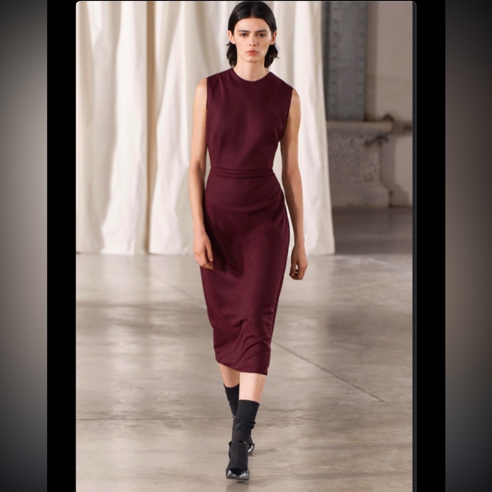 Zara dress zw collection burgundy